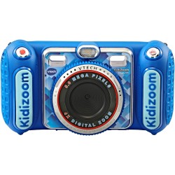 VTech Kidizoom Duo DX Blu, Macchina Fotografica per Bambini con +75 Filtri, Foto e Video VT52007