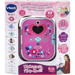 VTech KidiSecrets Selfie Music 2.0, Diario Segreto Interattivo Doppia Fotocamera e MP3 VT541907