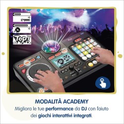 VTech Kidi DJ Mix, Console da DJ per Bambini, Effetti Luminosi da Concerto, Giradischi Bambini con Microfono, Bluetooth 547307