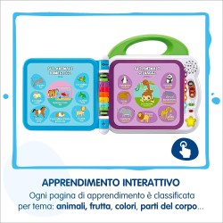 VTech Il Mio Primo Libro Illustrato - Le Mie Prime 100 Parole, Libro Neonato con 3 Modalità 601507