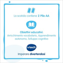 VTech Il Mio Primo Libro Illustrato - Le Mie Prime 100 Parole, Libro Neonato con 3 Modalità 601507
