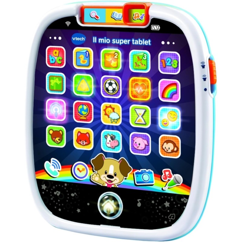 VTech Il Mio Super Tablet, Tablet per Bambini con 25 Icone Interattive ed  Effetti Luminosi VT602907