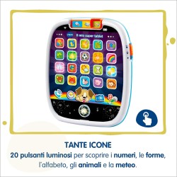 VTech Il Mio Super Tablet, Tablet per Bambini con 25 Icone Interattive ed Effetti Luminosi VT602907