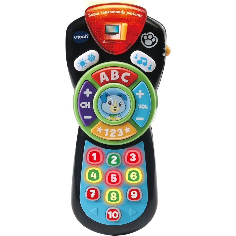 VTech Super Telecomando Parlante, Interattivo per Neonati, Impara i Numeri e l Alfabeto, Oltre 100 Canzoni VT606279