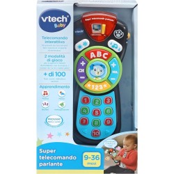 VTech Super Telecomando Parlante, Interattivo per Neonati, Impara i Numeri e l Alfabeto, Oltre 100 Canzoni VT606279