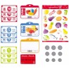 Hape Accessori per Gioco Negozi Cassa supermercato con luci, Suoni e calcolatrice Solare, Multicolore, Medium, E3184