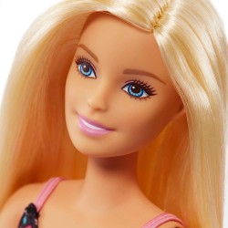 Barbie - Il Supermercato di Barbie, playset con Bambola, carrello con ruote che girano e nastro trasportatore funzionante