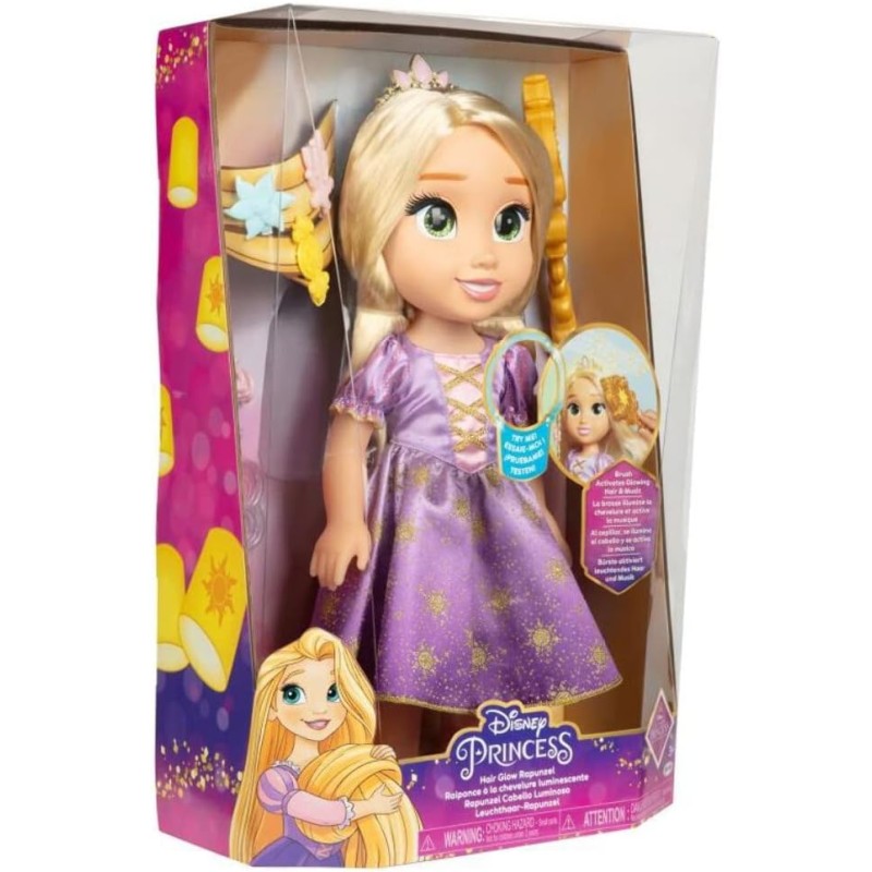 Disney Princess Rapunzel capelli magici che si illuminano davvero, adatto per le bambine ed ottima come idea regalo
