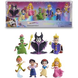 Disney 100 - Pack Enchantment, giocattolo da collezione con personaggi Disney, include 8 figure diverse, licenza ufficiale al 10