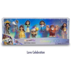 Disney 100 - Pack Defying Odds, giocattolo da collezione con personaggi Disney, include 8 figure diverse, licenza ufficiale al 1