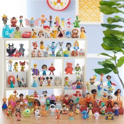Disney 100 - Pack Laughter, giocattolo da collezione con personaggi Disney, include 8 figure diverse, licenza ufficiale al 100%,