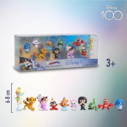 Disney 100 - Confezione Small But Mighty, giocattolo da collezione con personaggi Disney, include 8 figure diverse, licenza uffi