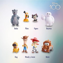 Disney 100 - Confezione Being by Your Side, giocattolo da collezione con personaggi Disney, include 8 figure diverse, licenza uf
