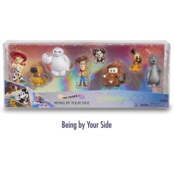 Disney 100 - Confezione Being by Your Side, giocattolo da collezione con personaggi Disney, include 8 figure diverse, licenza uf
