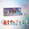 Disney 100 - Pack Epic Transformations, giocattolo da collezione con personaggi Disney, include 8 figure diverse, licenza uffici
