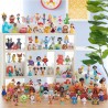 Disney 100 - Pack Epic Transformations, giocattolo da collezione con personaggi Disney, include 8 figure diverse, licenza uffici