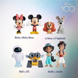 Disney 100 - Pack Love Celebration, giocattolo da collezione con personaggi Disney, include 8 figure diverse, licenza ufficiale 