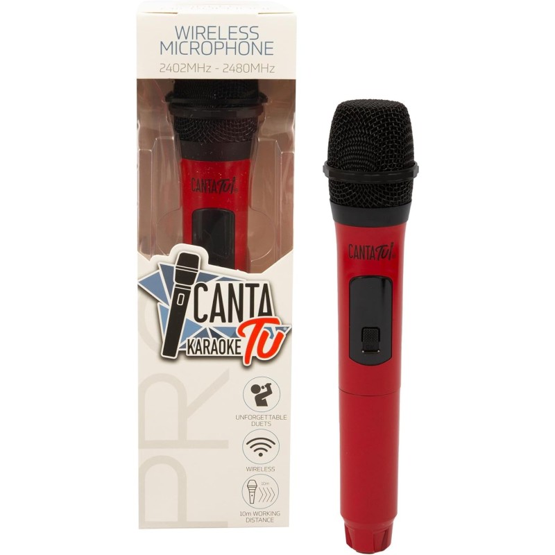 Canta Tu Karaoke Microfono Wireless Pro 2023, Microfono Karaoke Senza Fili,  Frequenza 2402MHz-2480MHz, 4 Colorazioni Disponibili