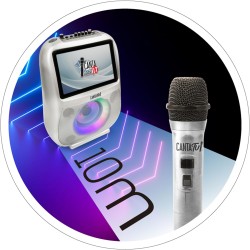 Canta Tu Karaoke Microfono Wireless Pro 2023, Microfono Senza Fili, Frequenza 2402MHz-2480MHz, Compatibile con Canta Tu PRO 2023
