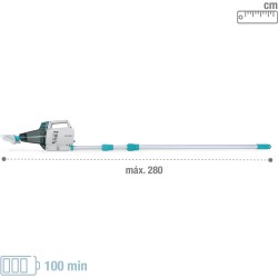 Intex - Aspiratore Vacuum Ricaricabile ZR200 per Piscine e Spa, con Asta 280 cm e Due Teste 28628