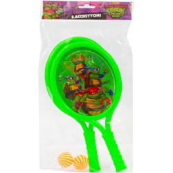 Giochi Preziosi Calzettone Tartarughe Ninja 2024, Calza Befana con Orologio Digitale, Set Racchettoni e Sacca Zaino, CA003000