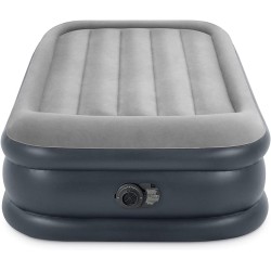 Intex Materasso Singolo Dura Beam Pillow Rest Deluxe 99x191x42 cm con pompa incorporata 64132