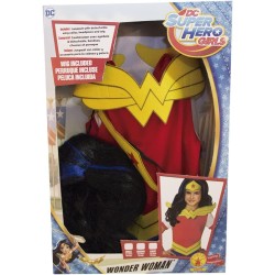 Rubies Super Hero Girls – Costume Wonder Woman e parrucca SHG in scatola, taglia XL, 630576-xl