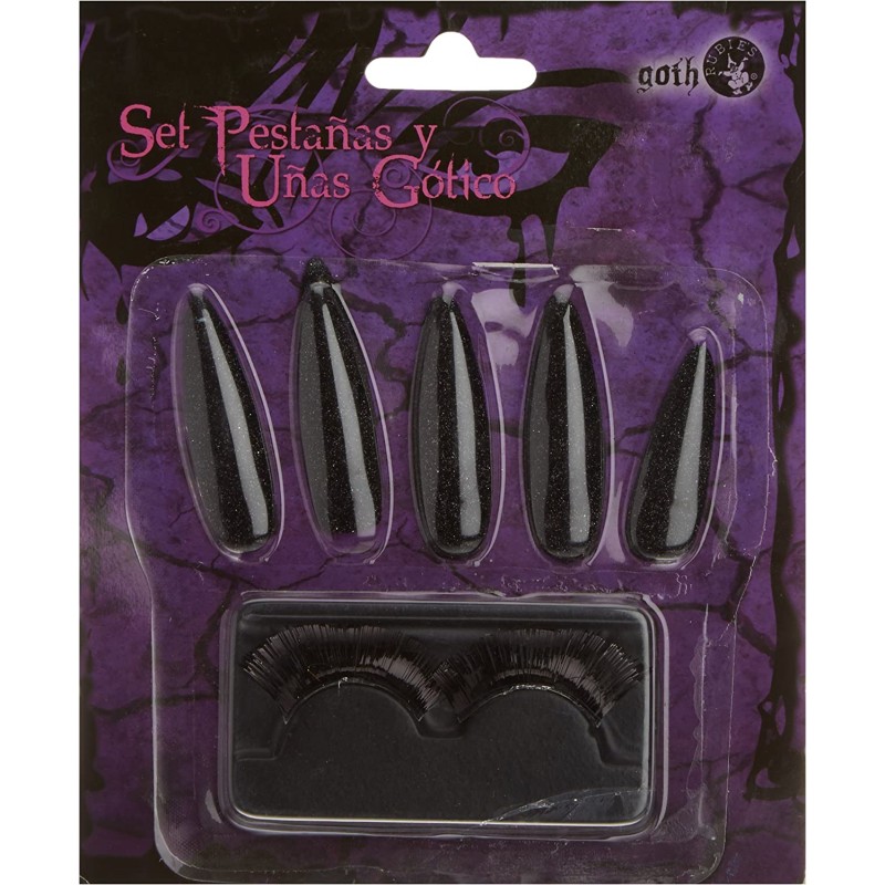 Rubies – Set gotico di ciglia e unghie - RUS5334