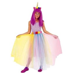 Rubie s - vestito sweet unicorno per bambini, multicolore, taglia S, S8612-S