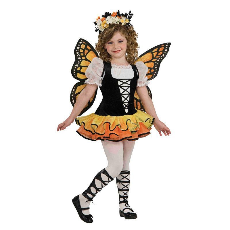 Rubie s -  vestito farfalla monarca per bambini, multicolore, taglia S, S8803-S