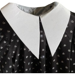 Rubies - Costume Wednesday Addams Divisa Scolastica per ragazze, vestito stampato con collo, Taglia XL (14/16 anni)