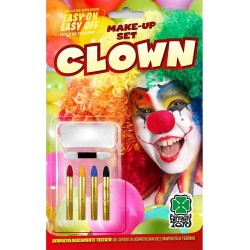 Carnival Toys - Fondotinta Bianco Clown e 4 Matite, 09430