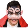 Carnival Toys - Maschera Mezzo Viso Vampiro in Tessuto per Bimbo, 00803