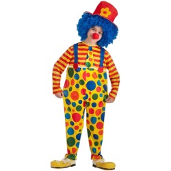 Carnival Toys - Costume Clown Sbirulino Tg.VI (8/10 anni), 68220