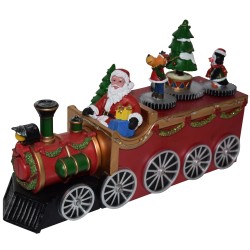 GIOSTRINA TRENINO BABBO NATALE CON LUCI E SUONI