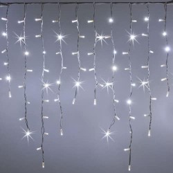 144 LED Bianco Lungo 3M Alto 1M, Tenda Luminosa Natale, Luci Esterna di Natale IP44 con 6 Modalità Tenda Luminosa Esterno Tenda 