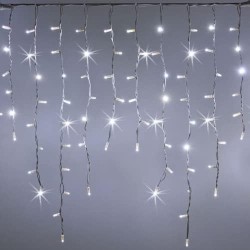 144 LED Bianco Lungo 3M Alto 1M, Tenda Luminosa Natale, Luci Esterna di Natale IP44 con 6 Modalità Tenda Luminosa Esterno Tenda 