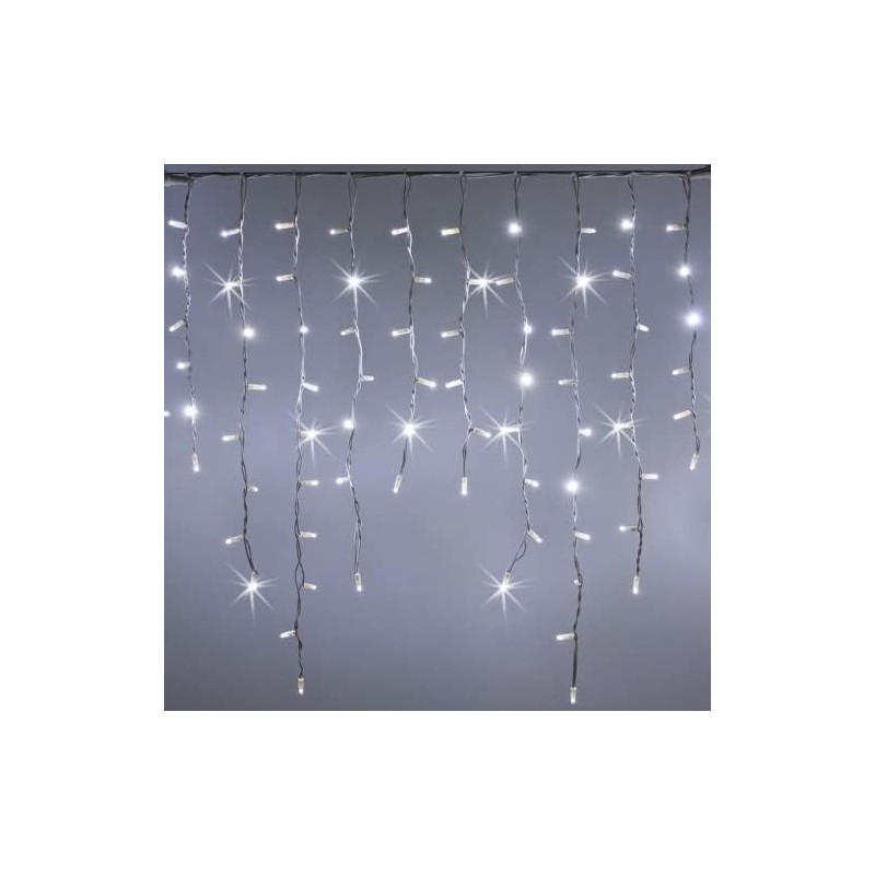 144 LED Bianco Lungo 3M Alto 1M, Tenda Luminosa Natale, Luci Esterna di Natale IP44 con 6 Modalità Tenda Luminosa Esterno Tenda 