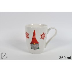 Tazzone Mug 360 ml Gnomo di Natale Art