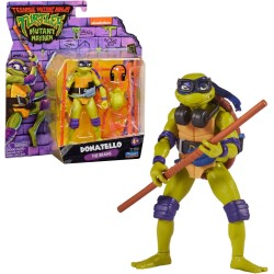 Giochi Preziosi - Ninja Turtles, action figure da 12 cm, con armi, modello casuale, giocattolo per bambini dai 4 anni, TU805