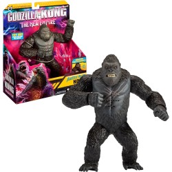 Giochi Preziosi - MonsterVerse - Godzilla x Kong, statuetta snodata da 18 cm, con suoni e movimento della mascella, modello casu