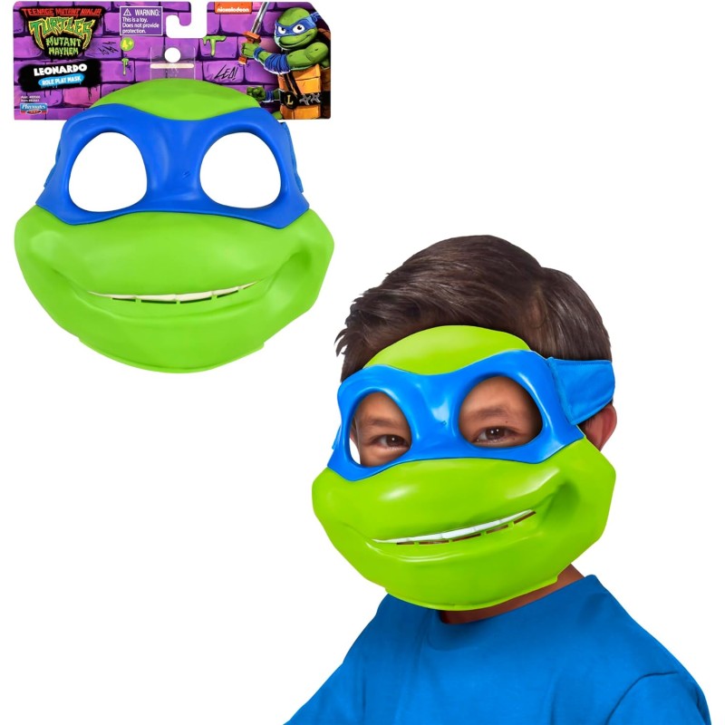 Giochi Preziosi - Tartarughe Ninja, Maschera Tartaruga Ninja per travestimenti casuali, TU825000