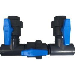 KIT BYPASS PER POMPE DI CALORE CON ATTACCHI PER TUBO MANICOTTATO 38mm