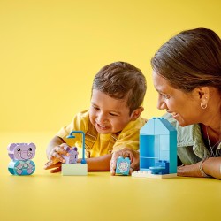 LEGO DUPLO AttivitÃ  Quotidiane: il Bagnetto, Playset Didattico per l Educazione al Vasetto con 2 Elefanti Giocattolo e Mattonci