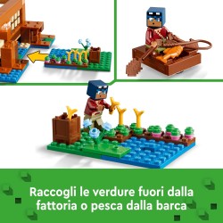 LEGO Minecraft La Casa-Rana, Gioco di Ruolo per Bambini e Bambine con i Personaggi, i Mob e gli Animali del Videogioco, 21256
