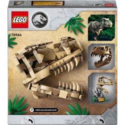 LEGO Jurassic World Fossili di Dinosauro: Teschio di T. Rex Giocattolo, Kit con Fossile con Ossa, 76964
