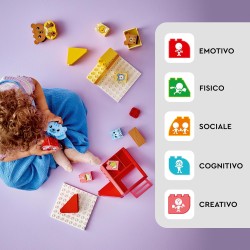 LEGO DUPLO AttivitÃ  Quotidiane: Mangiare e Andare a Letto, Playset per l Apprendimento Socio-Emotivo con 4 Animali Giocattolo, 