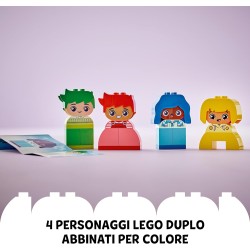 LEGO DUPLO Forti Sentimenti ed Emozioni, Giocattolo Impilabile e Personalizzabile con 23 Mattoncini Colorati e 4 Personaggi, 104