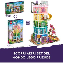 LEGO Friends Cucina Comunitaria di Heartlake City, Playset con Accessori per Cucinare, 3 Mini bamboline e Gatto Churro, Compatib