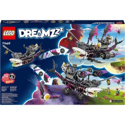 LEGO DREAMZzz Nave-Squalo Nightmare, Nave Pirata Giocattolo da Costruire in 2 Modi, Kit Barca dei Sogni con Minifigure di Mateo,